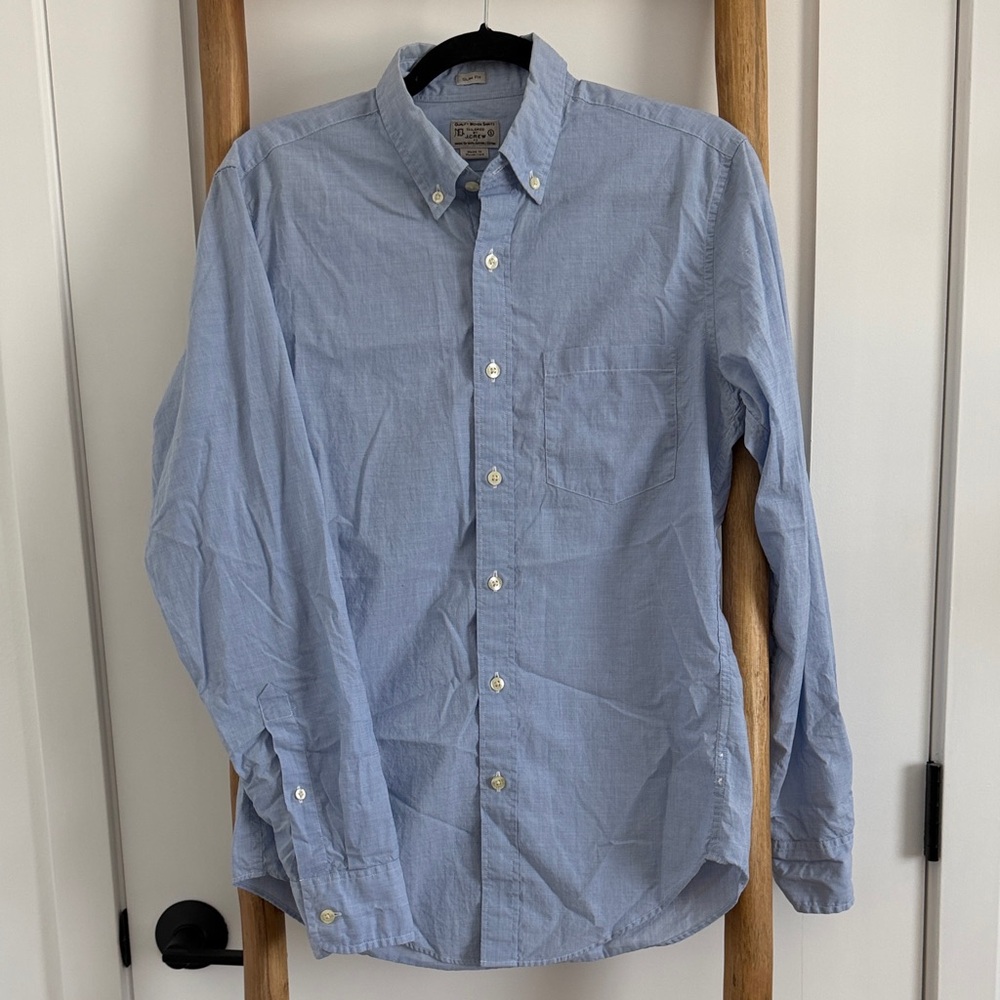 J. Crew Slim Fit Light Blue Button-Down Shirt